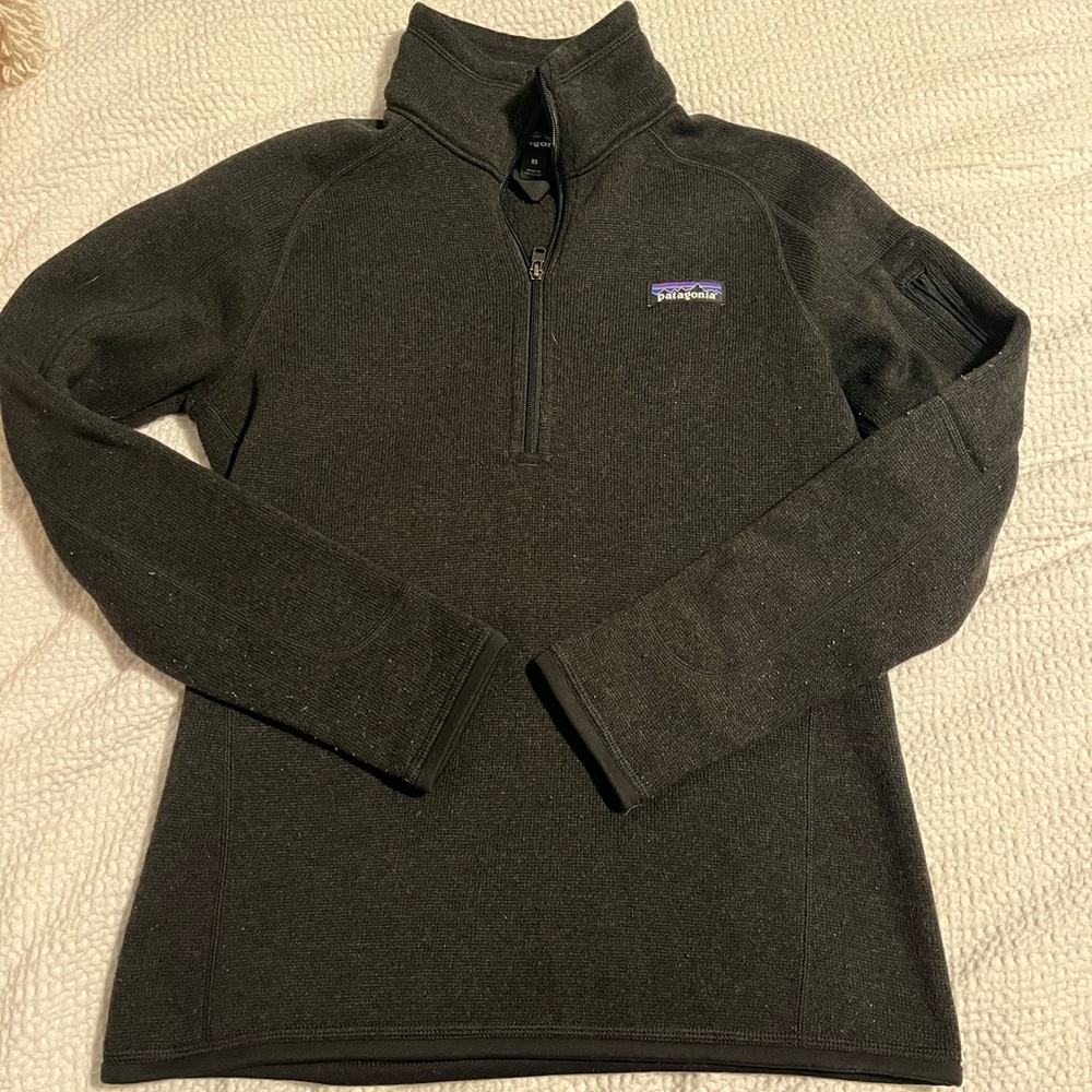Black Quarter-Zip Pullover